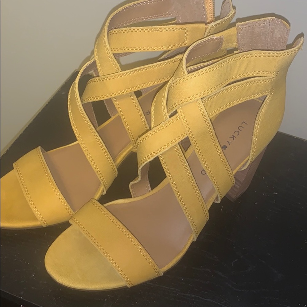Lucky Brand Golden Yellow Perfect for fall heels